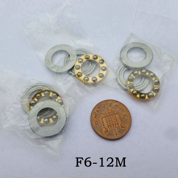 100 Stück F6-12M Axial-Kugeldrucklager 6*12*4,5 Miniatur-Axial-Kugellager 6x12x4,5 mm