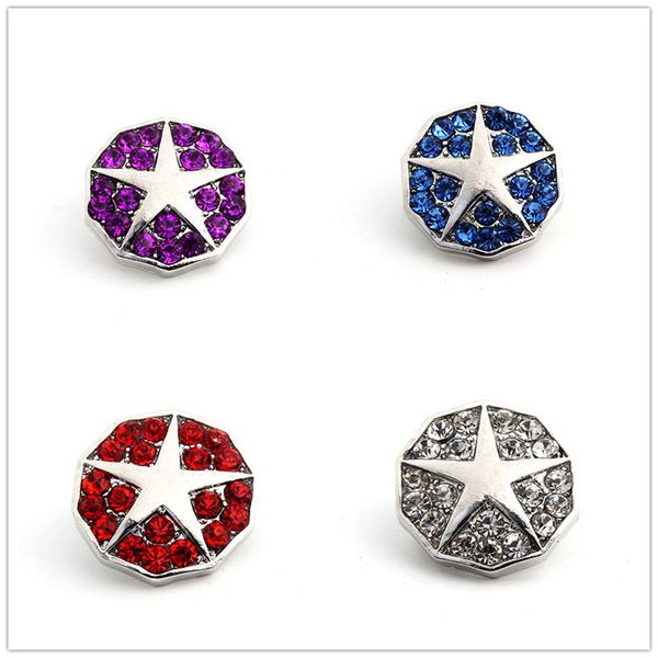 

18mm noosa metal ginger snap button charm fit noosa браслет ожерелье diy crystal button snaps jewelry noosa nosa chunks ze002