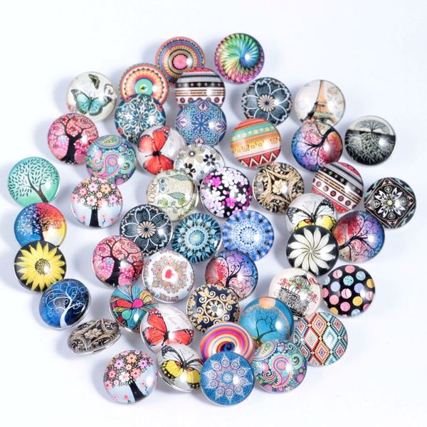 

50pcs/lot) mix color sale 18mm snaps jewelry button for diy bracelet necklace charms snaps charms making jewelry making, Crystal