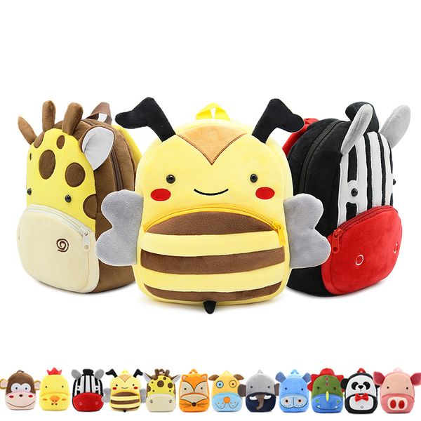 

cartoon plush kids backpacks dhl stuffed animals zoo school bag pink backpack 30 designs green bags boy girl 2 3 4 5t