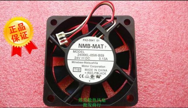 NMB 6015 DC24V 0.13A 60 * 60 * 15MM 6CM 2406KL-05W-B59 3 провода инвертора охлаждающий вентилятор