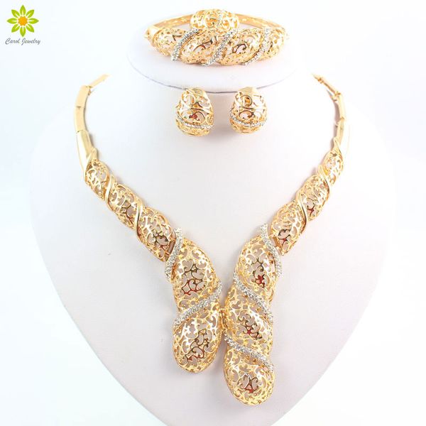 

dubai wedding fine jewelry african costume jewelry set gold plated bridal jewelry sets party earring and necklace sets, Slivery;golden