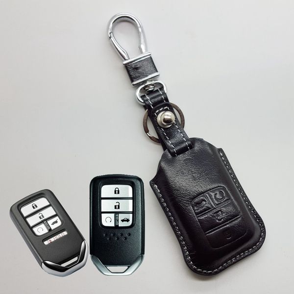 Кожаный чехол-брелок для Honda Civic 2020 Accord Pilot, автомобильный держатель для ключей, сумка-бумажник, брелок для ключей, Honda Auto accesso216H