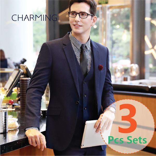 

mens classic suits (suit + vest + pants) fabrics groom dress mens designer suits mens 3 piece suits, Black;gray