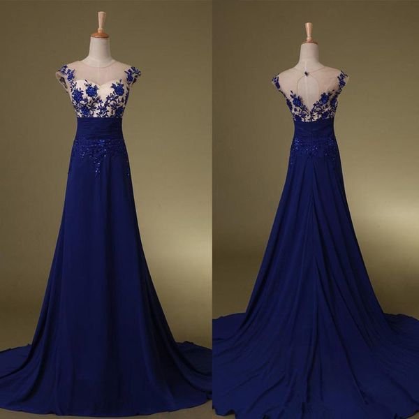 

бато шеи спинки длинные шифон пром вечернее платье с кружевными аппликациями 2019 развертки поезд вечерние платья элегантный, Black;red