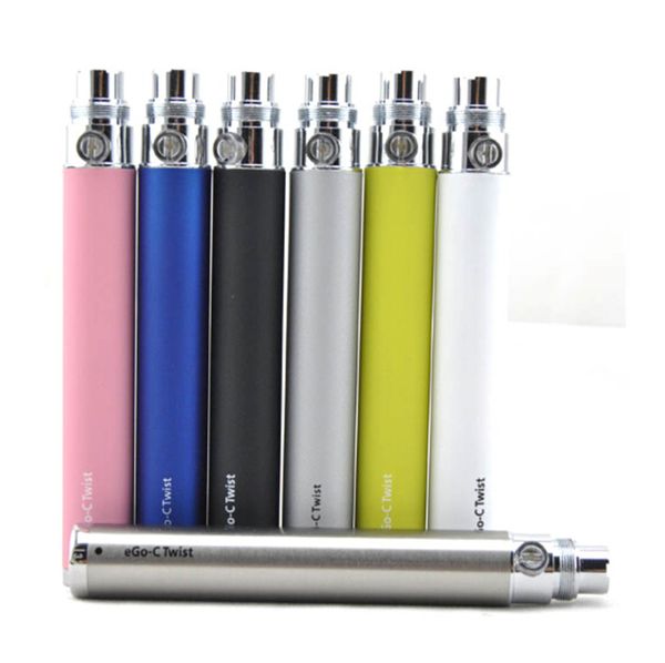 

ego-c twist battery electronic cigarette mt3 voltage 3.2-4.8v 650mah 900mah variable for series ce5 ego kit all cigarette ce4 1100mah e hlbg