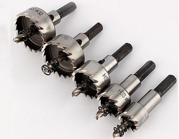 

5pcs set hss drill bit holesaw set twist drill bits hole saw cutter power tools 16 20 25 30 32mm t03010