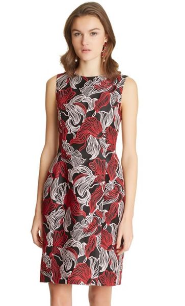 

fashion print women a-line dress seleeveless casual dresses 094a691-2, Black;gray