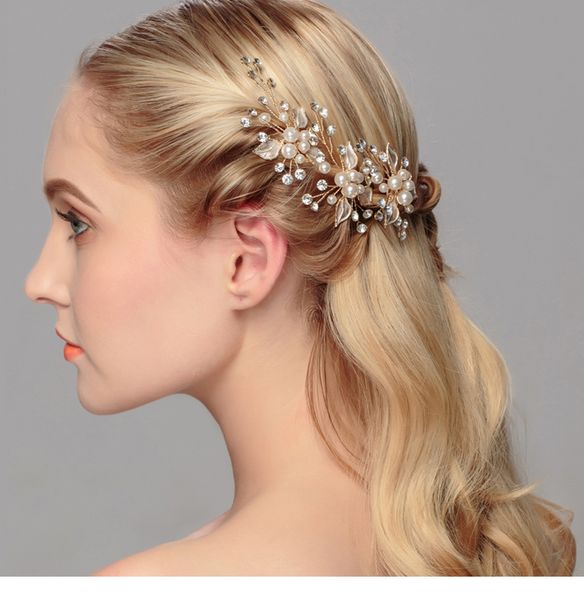 capelli Hoop Fascia per capelli-UK Venditore Bridal Cristallo Rhinestone Argento Corona Diadema