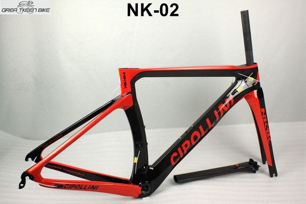 

new arrival model fashionable carbon road bike frame red nk1k nk-02 matte glossy