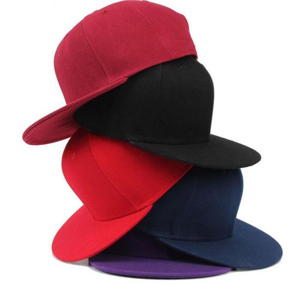 Cappelli di Snapback pianura in bianco di modo Cappelli di berretto da baseball regolabili hip-hop degli uomini delle donne unisex berretto da baseball 16colors Accessori di modo