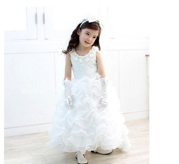 

scoop white pageant dresses for girls tulle 2022 flower girl dresses cute beaded tiered floor-length princess tutu ball gowns, White;blue