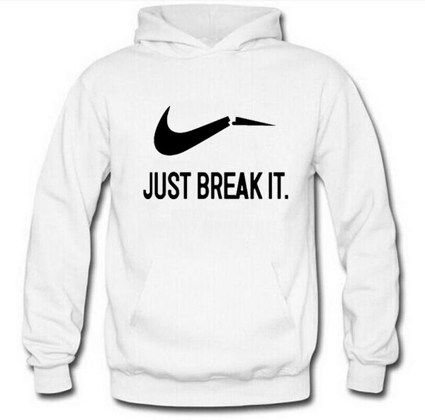 

Новый Полный Рукав Толстовка Просто Сломать Его Печатных Мужчины Толстовки Мода