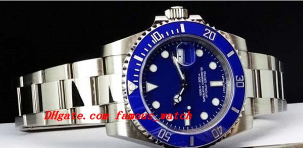 

luxury watches sapphire blue dial ceramic bezel - 116619 automatic movement sport mens watch men's wrist watches, Slivery;brown