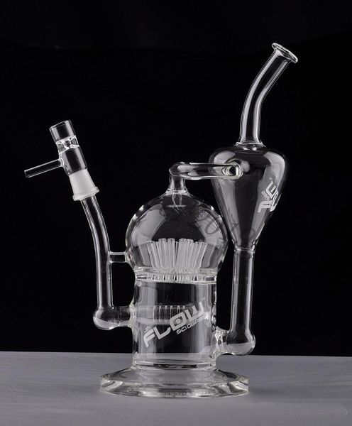 

JM Flow Sci Glass Bongs Водяная труба Курительные трубки Большой Recycler с Sprinkler Perc 20 arm дерево Recycler Стекло Нефтяные вышки бесплатная доставка