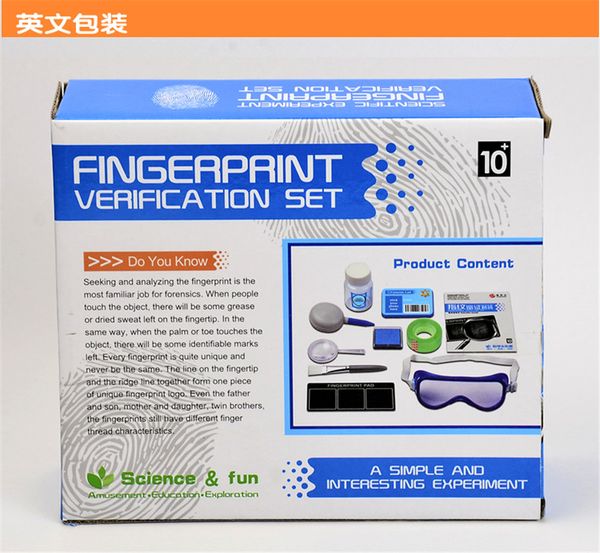 

wholesale- new novelty toy science experiment kits fingerprint verification set,science&fun educational children's diy toy