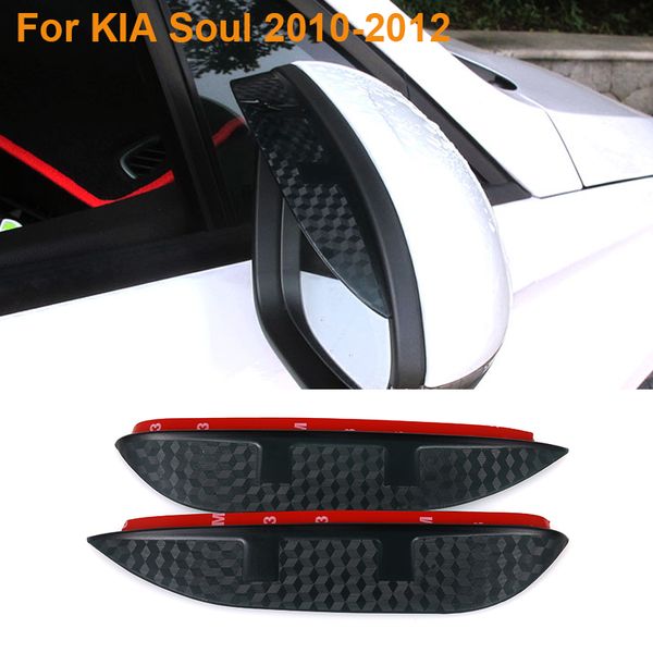 2016 auto Styling Carbon Rückspiegel Regen Blades Auto Zurück Spiegel Augenbraue Regen Abdeckung Schutz Für KIA Soul 2010-2012