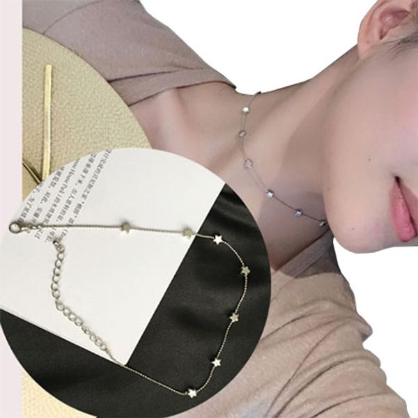 

анита сад сексуальная звезда сердце кулон simplee звезда колье ожерелья подвески изысканные ювелирные изделия женские, Silver