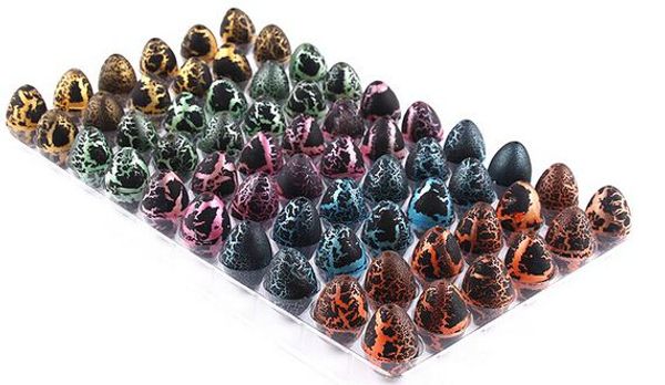 

ЧЕРНЫЙ 60 шт. 2 * 3 СМ Магия Отрождение Растущий Динозавр Добавить Воду Расти Яйцо Ди