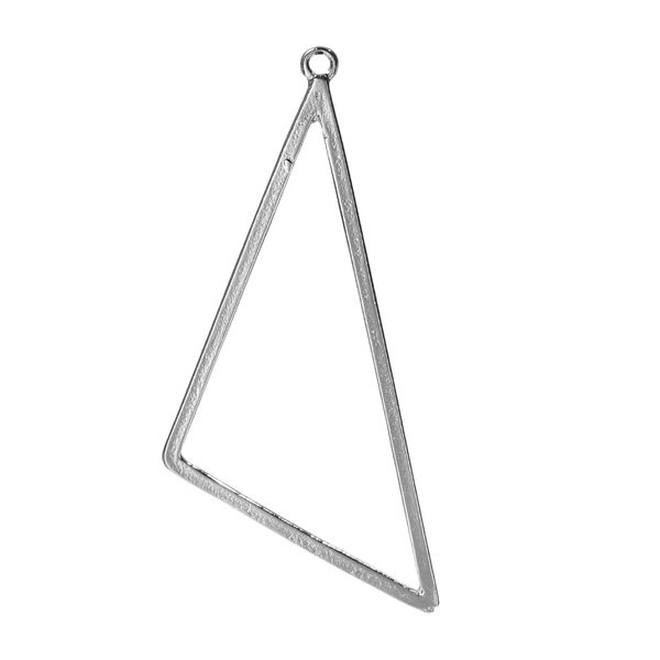 

цинковый сплав подвески треугольник серебряный тон полые 72 мм(2 7/8") x 30 мм (1 1/8"), 10 шт. выводы новые ювелирные изделия diy, Bronze;silver