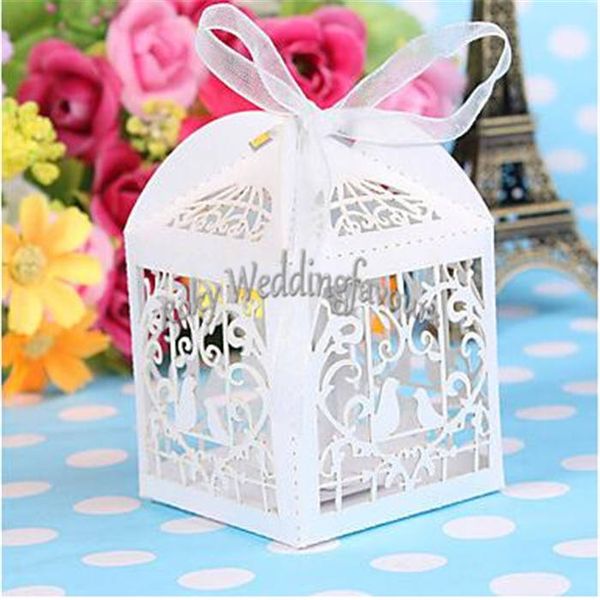 5 5cm Love Birds With Heart Favor Boxes Party Candy Boxes