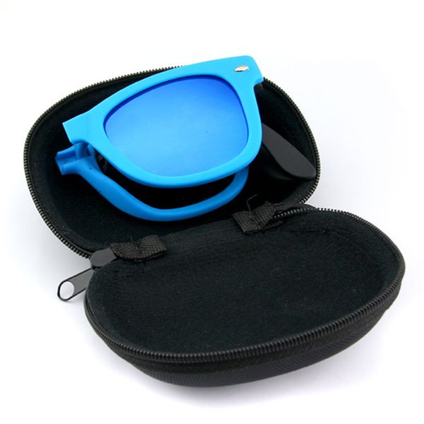 

wholesale-men women foldable sunglasses with original box folding glasses with case brand designer mirrored sun glasses folded, White;black