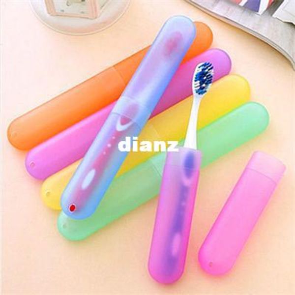 

trendy travel hiking camping toothbrush protect holder case box tube cover