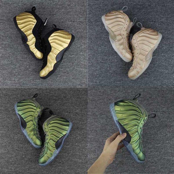 

new color pro penny hardaway basketball shoes green color vachetta tan athletic sports shoes running shoes sneakers olympic
