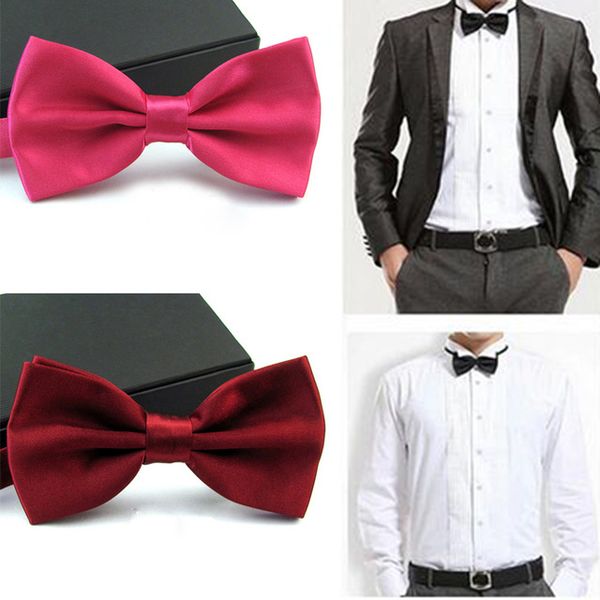 Tie Necktie for Men Satin Tuxedo Classic Novelty Wedding Bow Meeting Party Decor