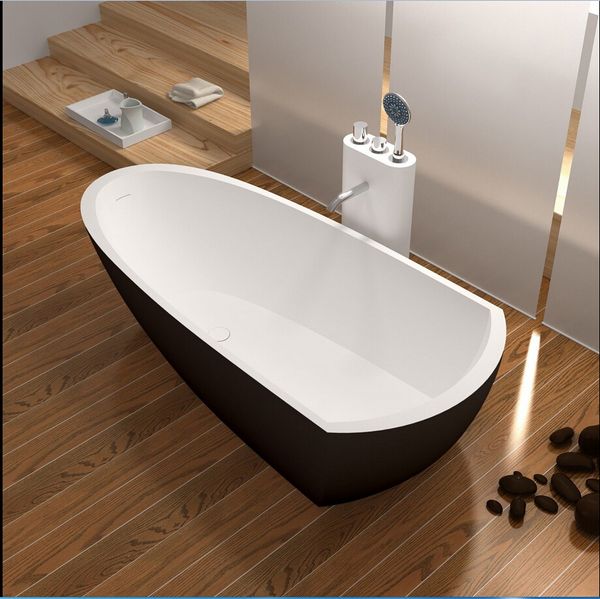 

1800x800x500mm high-end solid surface stone bathtub rectangular tanding resin acrylic colored rectangular tub rs6592c