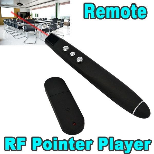USB Kablosuz PowerPoint Sunumu RF Uzaktan Kontrolör PPT Sunumcu Kırmızı Lazer İşaretçi Kalem Lazer İşaretçi Sunumu