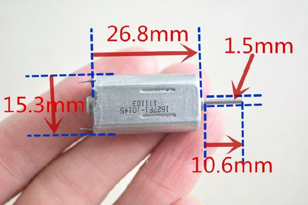 10 Stück 050 26,8 mm x 15,3 mm x 11,8 mm 3 V-12 V 4500–36000 U/min Hochgeschwindigkeits-Präzisionsmotor Gleichstrommotor