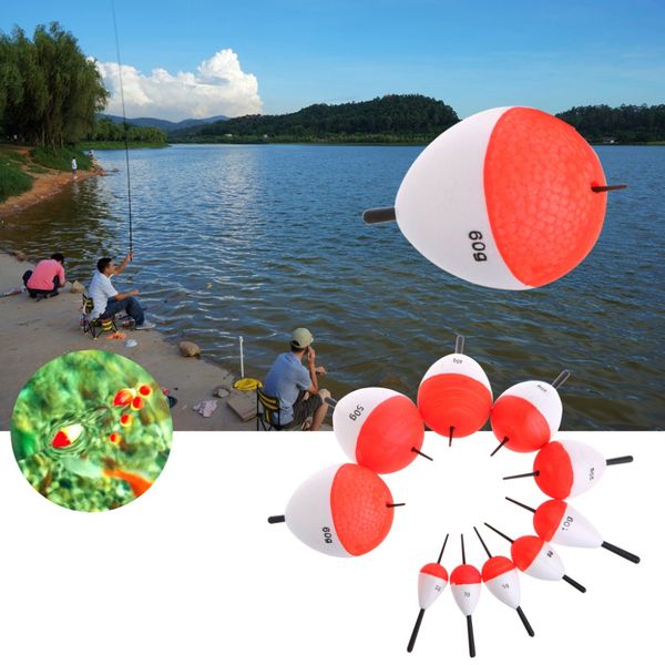 

wholesale- 10pcs/set polystyrene fishing floats with sticks professional fish float outdoor sea fishing accessory