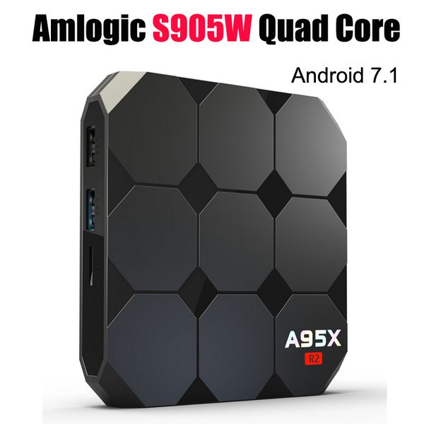 

Android 7 1 tv box amlogic 905w a95x r2 quad core tv boxe 2gb 16gb 4k iptv box upport netflix hulu flix ter youtube media player 17 3