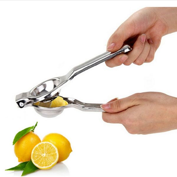 2012 strumenti da cucina in acciaio inox Lemon Squeezer Squeezer frutta manuale spremiagrumi arancione scatola regalo anticorrosiva confezione da 20 * 6.5 cm