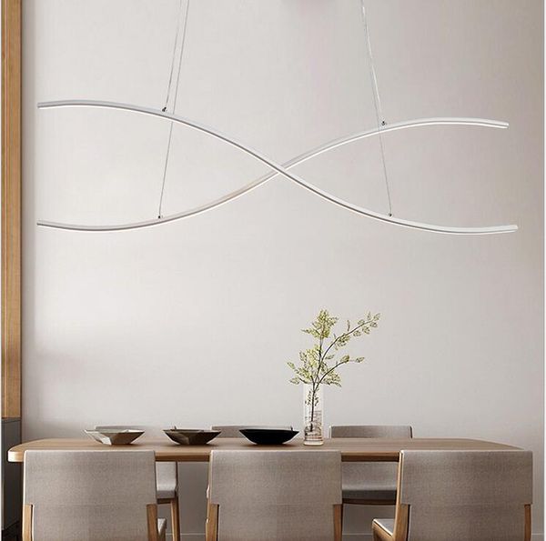 

modern minimalism led pendant lamp aluminum hanging chandelier indoor lighting fixture for dining kitchen room bar lamparas colgantes