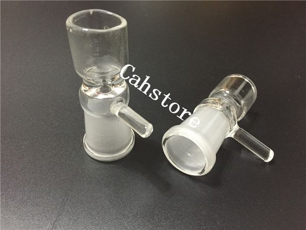 Пьянящий 90degree L адаптер 14 мм/18.8 мм мужской/женский размер сустава стекло downstem чаша курение табака чаша стеклянные трубы для воды бонг