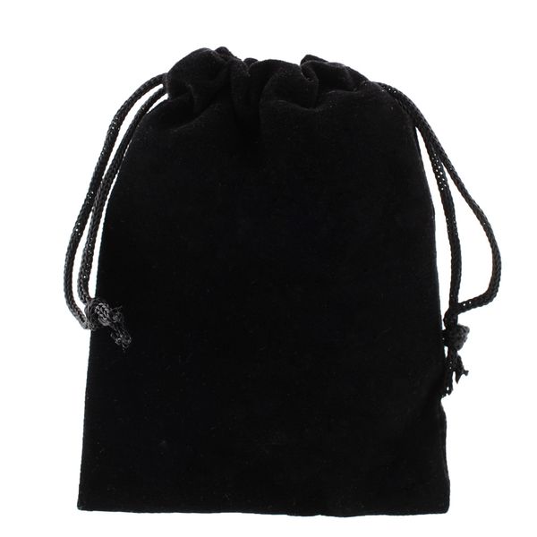 10-100 Rojo Negro. Terciopelo Bolsas de regalo bolsas gruesas paquete de embalaje de joyas