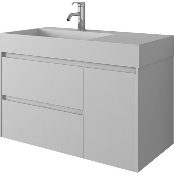

900mm bathroom furniture standing vanity stone solid surface blum drawer cloakroom wall hung cabinet storage 2227