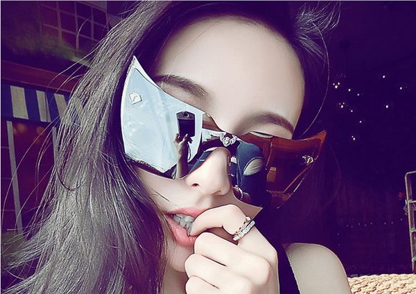 

кошачьи глаза женские солнцезащитные очки для женщин женские солнцезащитные очки металлический бренд дизайнер старинные ретро oculos de sol, White;black