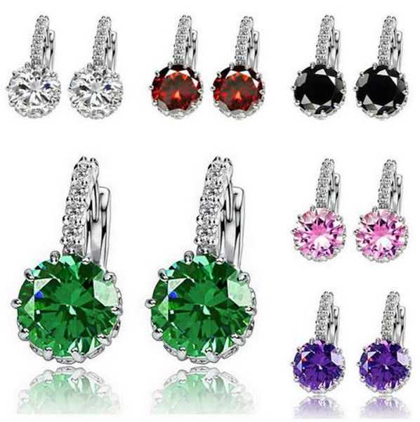 

very hign quality diamond earrings for women, simple style diamond decoration,noble for ladies, ing, Golden;silver