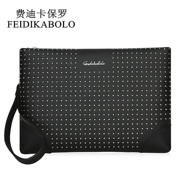 

Клатч FEIDIKABOLO топ бренд мужской кожаный кошелек мужские кошельки мужчины заклепки