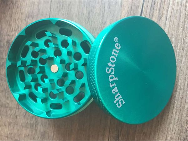 

100pcs 40mm/63mm sharpstone ® grinders 4pc sharp stone tobacco herb grinde for smoking metal zinc alloy grinder
