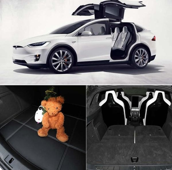 Waterproof Shockproof Pu Leather Folding Car Trunk Mat For Tesla Model X 6 Seats And 7 Seats Car Cool Accessories Car Dash Parts From Wochenkang
