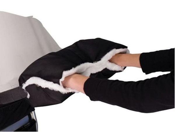 

детские коляски коляски теплые перчатки pushchair рук зимний handlebar muff водонепроницаемая (цвет: черный