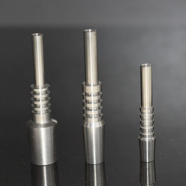 Titanyum Nai İpucu Nektar Kollektör Domeless Titanyum Tırnak 10mm 14mm 19mm GR2 Dab Saman Konsantresi için Ters Sınıf 2 Ti Çivi