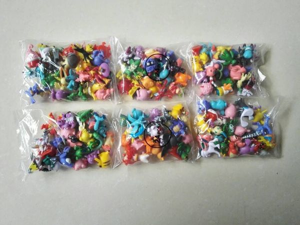 

144 pc mon ter pikachu toy pvc cartoon co play movie action figure decoration doll toy children kid gift 3cm