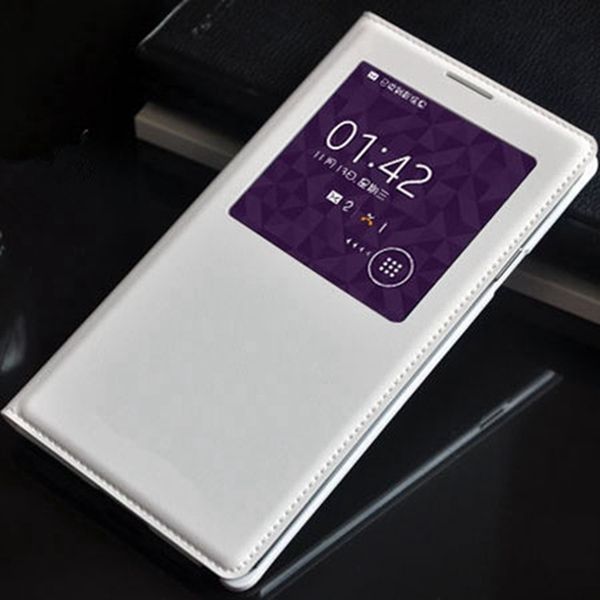 

Для Samsung Galaxy Note 3 Note3 N9000 N9005 Case Smart View Функция Пробуждения Сна С Оригинальным Чипом О