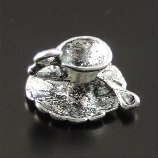 

15pcs/pack antique silver zinc alloy teapot pendant charm jewelry finding 12*13*11mm 39538 jewelry making, Bronze;silver