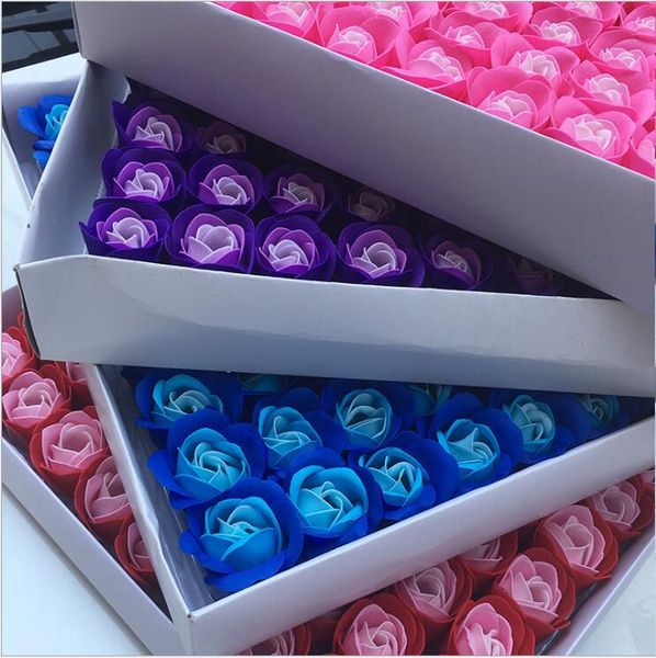 81pcs/set all'ingrosso 6cm teste di fiore artificiali fatte a mano della rosa della gomma piuma per la sfera baciante della decorazione di cerimonia nuziale Trasporto libero